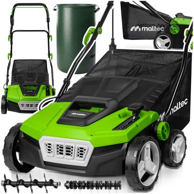 Maltec Aerator Wertykulator Elektryczny do Trawy Kosz 45l Szerokość Robocza 38cm Maltec Aerator Wertykulator Elektryczny do Trawy Kosz 45l Szerokość Robocza 38cm