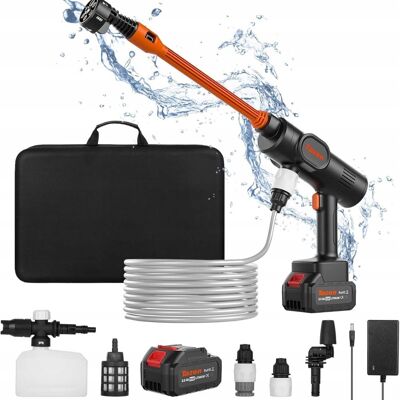 Inny producent Bravolu Bezprzewodowa Myjka Ciśnieniowa 21 V 940 Psi 6 W 1 Z Akumulatorem Inny producent Bravolu Bezprzewodowa Myjka Ciśnieniowa 21 V 940 Psi 6 W 1 Z Akumulatorem