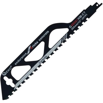 Brzeszczot szablastej 30cm 2TPI do pustaków Geko G40081 betonu komórkowego Brzeszczot szablastej 30cm 2TPI do pustaków Geko G40081 betonu komórkowego