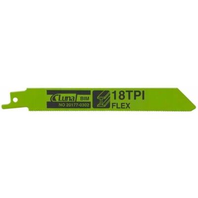 Luna Brzeszczoty szablaste bimetalowe, elastyczne, do metalu 230x19x0,9 18T(5) Luna Brzeszczoty szablaste bimetalowe, elastyczne, do metalu 230x19x0,9 18T(5)
