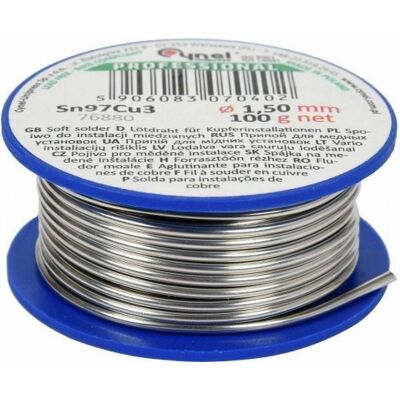 Cynel CYNA SZPULA 1.5mm 100g DO INSTALACJI MIEDZIANYCH Sn97Cu3 Cynel CYNA SZPULA 1.5mm 100g DO INSTALACJI MIEDZIANYCH Sn97Cu3