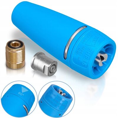 GŁOWICA PIANUJĄCA MTM + DYSZA 035 myjki na myjnię 1/4' 350Bar 100°C 45l/m GŁOWICA PIANUJĄCA MTM + DYSZA 035 myjki na myjnię 1/4' 350Bar 100°C 45l/m