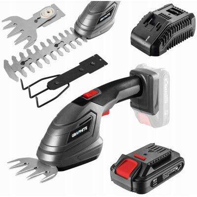 GRAPHITE Akumulatorowe Nożyce Trymer do Trawy 3w1 + Bateria 2Ah + Ładowarka GRAPHITE Akumulatorowe Nożyce Trymer do Trawy 3w1 + Bateria 2Ah + Ładowarka