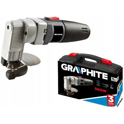 GTX Poland GRAPHITE, Nożyce do blachy prostej 500W, walizka, 59G402 GTX Poland GRAPHITE, Nożyce do blachy prostej 500W, walizka, 59G402
