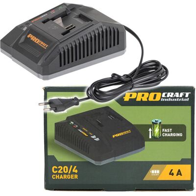 Ładowarka akumulatorów Procraft C20/4 20V elektronarzędzi szybka inteligentna Ładowarka akumulatorów Procraft C20/4 20V elektronarzędzi szybka inteligentna