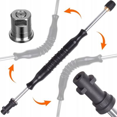 Techkar Lanca gięta 470mm dysza płaska myjki KARCHER K2 K3 K4 K5 K7 zginana kątowa Techkar Lanca gięta 470mm dysza płaska myjki KARCHER K2 K3 K4 K5 K7 zginana kątowa
