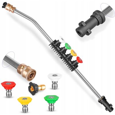 Techkar Lanca + KOMPLET dysz wymienne dysze do myjki KARCHER K2 K3 K4 K5 K6 K7 Techkar Lanca + KOMPLET dysz wymienne dysze do myjki KARCHER K2 K3 K4 K5 K6 K7