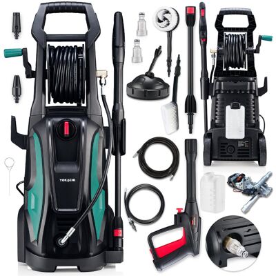 Tokachi Myjka ciśnieniowa 2400W mocna pompa metalowa pro 180 bar turbodysza duży zestaw Tokachi Myjka ciśnieniowa 2400W mocna pompa metalowa pro 180 bar turbodysza duży zestaw