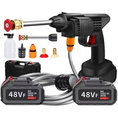 NUVIO Myjka Ciśnieniowa Akumulatorowa Bezprzewodowa 2X48V 60 Bar Samozasysająca NUVIO Myjka Ciśnieniowa Akumulatorowa Bezprzewodowa 2X48V 60 Bar Samozasysająca