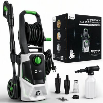 MYJKA CIŚNIENIOWA SAMOSSĄCA 2000W TURBO PIANOWNICA DYSZA DO MYCIA KOSTKI AUTA + ZESTAW ISAJ STRCL2 MYJKA CIŚNIENIOWA SAMOSSĄCA 2000W TURBO PIANOWNICA DYSZA DO MYCIA KOSTKI AUTA + ZESTAW ISAJ STRCL2