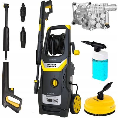 MYJKA CIŚNIENIOWA STANLEY 1800W 190ewBAR NA DYSZY ALU POMPA +szczotka patio MYJKA CIŚNIENIOWA STANLEY 1800W 190ewBAR NA DYSZY ALU POMPA +szczotka patio