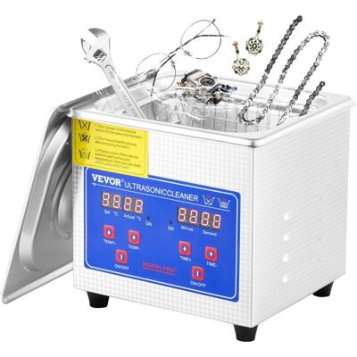 Vevor Myjka Ultradźwiękowa Przenośna Sterylizator + Timer 1,3L 60 W Vevor Myjka Ultradźwiękowa Przenośna Sterylizator + Timer 1,3L 60 W