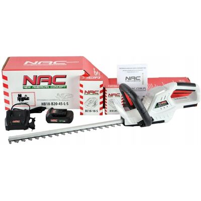 NOŻYCE AKUMULATOROWE DO ŻYWOPŁOTU NAC HB18-B20-45-L-S 18 V OSTRZE 45.5 CM NOŻYCE AKUMULATOROWE DO ŻYWOPŁOTU NAC HB18-B20-45-L-S 18 V OSTRZE 45.5 CM