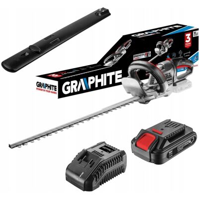 Zestaw Nożyce do Żywopłotu Akumulatorowe + Bateria 2Ah + Ładowarka GRAPHITE Zestaw Nożyce do Żywopłotu Akumulatorowe + Bateria 2Ah + Ładowarka GRAPHITE