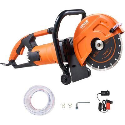 Vevor Piła do betonu 23 cm elektryczna wet/dry z pompą wody i tarczą Vevor Piła do betonu 23 cm elektryczna wet/dry z pompą wody i tarczą