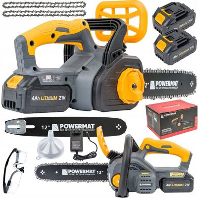 Powermat PIŁA ŁAŃCUCHOWA AKUMULATOROWA GAŁĘZIÓWKA MINI PILARKA 2x AKU 4AH 2x ŁAŃCUCH Powermat PIŁA ŁAŃCUCHOWA AKUMULATOROWA GAŁĘZIÓWKA MINI PILARKA 2x AKU 4AH 2x ŁAŃCUCH