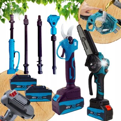 Inny producent PIŁA ŁAŃCUCHOWA AKUMULATOROWA + NOŻYCE SEKATOR AKUMULATOROWY 48V 6AH ZESTAW Inny producent PIŁA ŁAŃCUCHOWA AKUMULATOROWA + NOŻYCE SEKATOR AKUMULATOROWY 48V 6AH ZESTAW