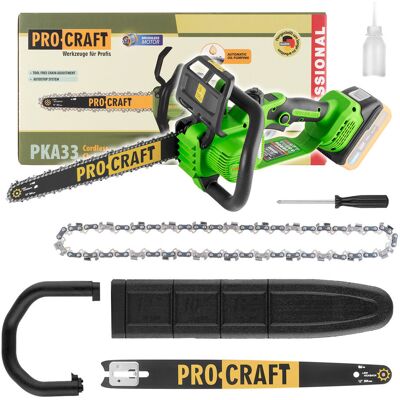 Pilarka akumulatorowa łańcuchowa Procraft PKA33 20V 304mm bezszczotkowa Pilarka akumulatorowa łańcuchowa Procraft PKA33 20V 304mm bezszczotkowa