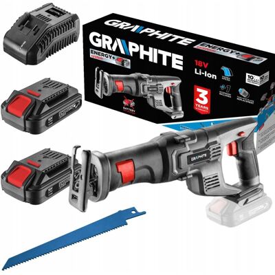 Pilarka szablowa +2x akumu.2Ah+ ładowarka GRAPHITE Pilarka szablowa +2x akumu.2Ah+ ładowarka GRAPHITE