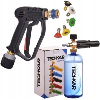 Techkar Pistolet do myjki KARCHER K2 K3 K4 K5 K6 K7 Click komplet dysz Pianownica Techkar Pistolet do myjki KARCHER K2 K3 K4 K5 K6 K7 Click komplet dysz Pianownica