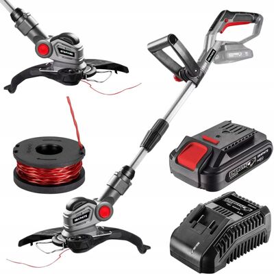 Podkaszarka Kosa Akumulatorowa na Żyłkę + 2 Ah Bateria + Ładowarka GRAPHITE Podkaszarka Kosa Akumulatorowa na Żyłkę + 2 Ah Bateria + Ładowarka GRAPHITE