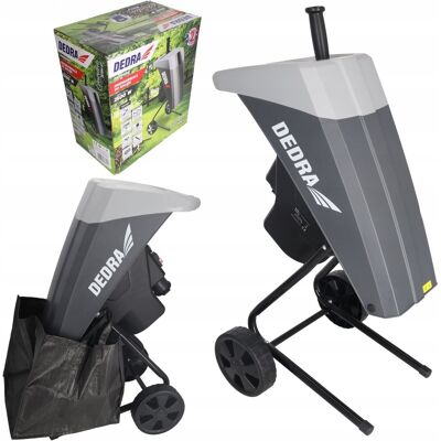 Rozdrabniacz do Gałęzi Drewna Rębak Elektryczny DEDRA Mocny 2500W 45mm Rozdrabniacz do Gałęzi Drewna Rębak Elektryczny DEDRA Mocny 2500W 45mm