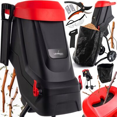 Rozdrabniacz Do Gałęzi Rębak Z Torbą Lehmann Woodbreaker 3600W Rozdrabniacz Do Gałęzi Rębak Z Torbą Lehmann Woodbreaker 3600W
