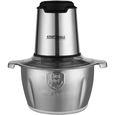 KRAFT&DELE Rozdrabniacz elektryczny do mięsa/warzyw ze stalową misą 2L KD4121 KRAFT&DELE Rozdrabniacz elektryczny do mięsa/warzyw ze stalową misą 2L KD4121