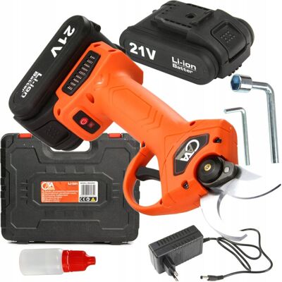 CATA Sekator Akumulatorowy Kowadełkowy Nożyce Ogrodowe Elektryczne 2 X Aku 21V CATA Sekator Akumulatorowy Kowadełkowy Nożyce Ogrodowe Elektryczne 2 X Aku 21V