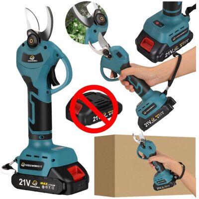 VIOLEWORKS Sekator Elektryczny Gałęzi Nożyce Pasuje Do Akumulatorów Li-Ion 18V Seria B VIOLEWORKS Sekator Elektryczny Gałęzi Nożyce Pasuje Do Akumulatorów Li-Ion 18V Seria B