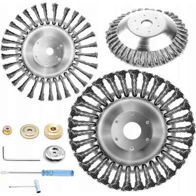 Inny producent Szczotka Do Chwastów X2 Szczotka Stalowa Do Podkaszarki 15Mm + 25Mm Inny producent Szczotka Do Chwastów X2 Szczotka Stalowa Do Podkaszarki 15Mm + 25Mm