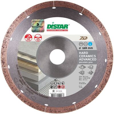 Aristar Tarcza diamentowa Distar 1A1R 115x1,6x10x22,23 Hard ceramics Advanced Aristar Tarcza diamentowa Distar 1A1R 115x1,6x10x22,23 Hard ceramics Advanced