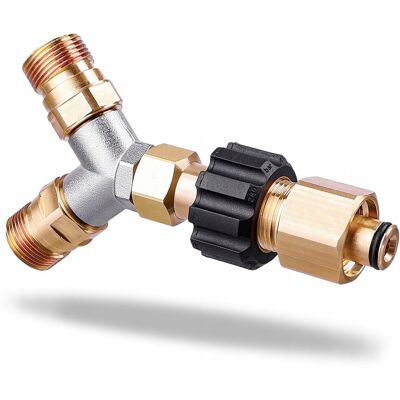 Techkar Trójnik rozdzielacz do myjki ciśnieniowej KARCHER HD HDS EASYLOCK rozgałęźn Techkar Trójnik rozdzielacz do myjki ciśnieniowej KARCHER HD HDS EASYLOCK rozgałęźn