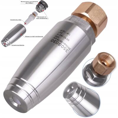 Techkar Turbodysza 350bar 035 dysza rotacyjna INOX M18 do myjki Karcher HD HDS Techkar Turbodysza 350bar 035 dysza rotacyjna INOX M18 do myjki Karcher HD HDS