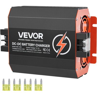 VEVOR ŁADOWARKA AKUMULATORÓW DC DC 12V 40A 500W KOMPAKTOWA MOCNA NAJLEPSZA VEVOR ŁADOWARKA AKUMULATORÓW DC DC 12V 40A 500W KOMPAKTOWA MOCNA NAJLEPSZA