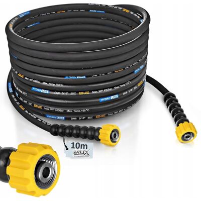 Techkar Wąż 10m do myjki KARCHER HD HDS KRANZLE M22 DN8 Max 400Bar 155°C GWINT INOX Techkar Wąż 10m do myjki KARCHER HD HDS KRANZLE M22 DN8 Max 400Bar 155°C GWINT INOX