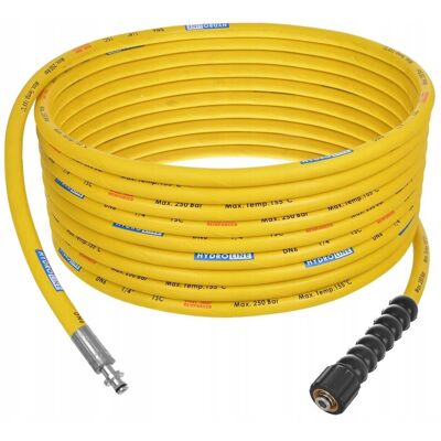 Techkar Wąż 10m do myjki Karcher HD HDS wtyk 10mm - M22 przewód DN6 250bar żółty Techkar Wąż 10m do myjki Karcher HD HDS wtyk 10mm - M22 przewód DN6 250bar żółty
