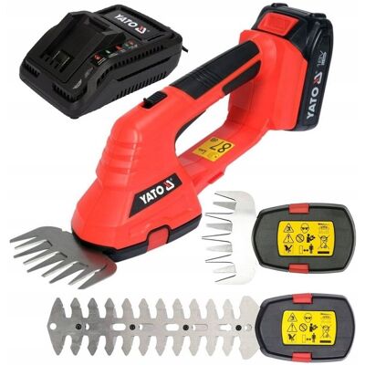 Yato Nożyce Do Trawy I Żywopłotu Sekator 10Cm Akumulatorowe 18V +2Ah Yato Nożyce Do Trawy I Żywopłotu Sekator 10Cm Akumulatorowe 18V +2Ah