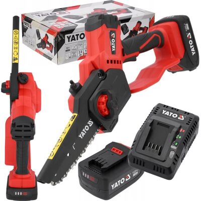 YATO YT-828133 PILARKA GAŁĘZIÓWKA PIŁA DO GAŁĘZI ŁAŃCUCHOWA 18V 2.0Ah 17CM YATO YT-828133 PILARKA GAŁĘZIÓWKA PIŁA DO GAŁĘZI ŁAŃCUCHOWA 18V 2.0Ah 17CM