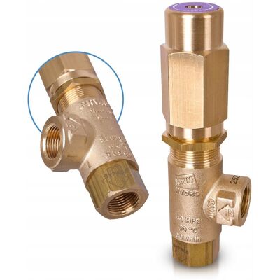 Zawór bezpieczeństwa MTM PRV40 L 400bar 90°C 30l/min gwint 3/8 do myjki Zawór bezpieczeństwa MTM PRV40 L 400bar 90°C 30l/min gwint 3/8 do myjki
