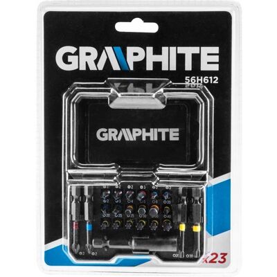 GRAPHITE Zestaw bitów, 23 szt. GRAPHITE Zestaw bitów, 23 szt.