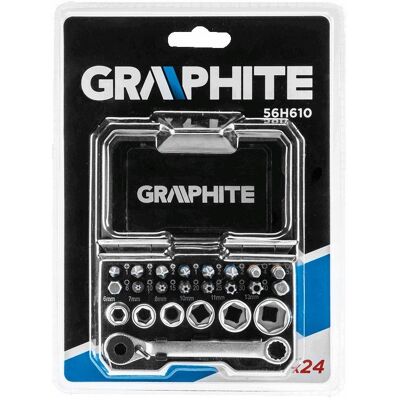 GRAPHITE Zestaw bitów, 24 szt. GRAPHITE Zestaw bitów, 24 szt.