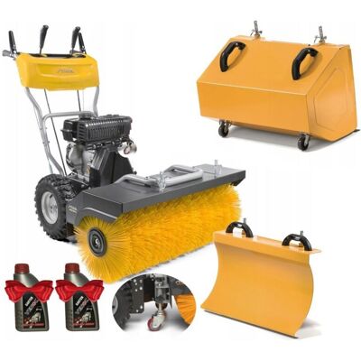 ZESTAW: Zamiatarka SWS 800 G STIGA Spalinowa z napędem + Pojemnik + Lemiesz + 2 oleje silnikowe ZESTAW: Zamiatarka SWS 800 G STIGA Spalinowa z napędem + Pojemnik + Lemiesz + 2 oleje silnikowe