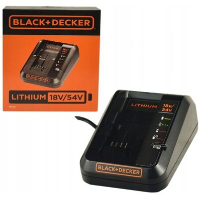 Black & Decker SZYBKA ŁADOWARKA DO BATERII AKUMULATORÓW 18V 54V BLACK&DECKER; BDC2AQW Black & Decker SZYBKA ŁADOWARKA DO BATERII AKUMULATORÓW 18V 54V BLACK&DECKER; BDC2AQW
