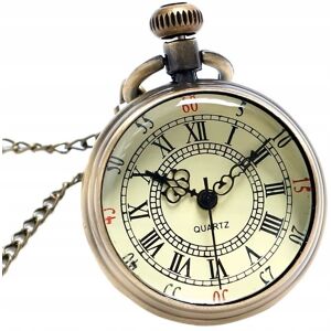 inna (Inny) Nowy damski zegarek kieszonkowy z dewizką - na łańcuszku, busola styl retro inna (Inny) Nowy damski zegarek kieszonkowy z dewizką - na łańcuszku, busola styl retro
