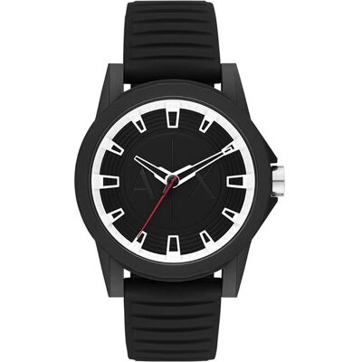 Inny producent Armani Exchange – Zegarek męski – Kwarcowy – Analogowy – Czarny gumowy pasek – AX2520 Inny producent Armani Exchange – Zegarek męski – Kwarcowy – Analogowy – Czarny gumowy pasek – AX2520