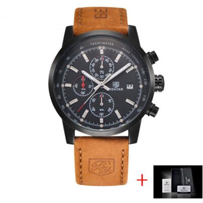 TMZEGARKI Benyar Elegancki Zegarek Męski Pudełko Chronograf TMZEGARKI Benyar Elegancki Zegarek Męski Pudełko Chronograf
