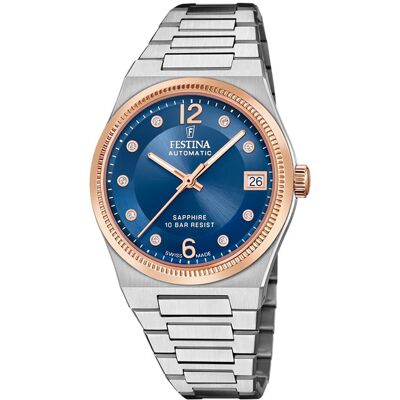 Festina zegarek damski stal nierdzewna srebrny Festina Swiss made zegarek na rękę UF20031/2 Festina zegarek damski stal nierdzewna srebrny Festina Swiss made zegarek na rękę UF20031/2