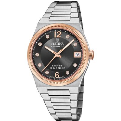 Festina zegarek damski stal szlachetna srebrny Festina Swiss made zegarek na rękę UF20031/3 Festina zegarek damski stal szlachetna srebrny Festina Swiss made zegarek na rękę UF20031/3