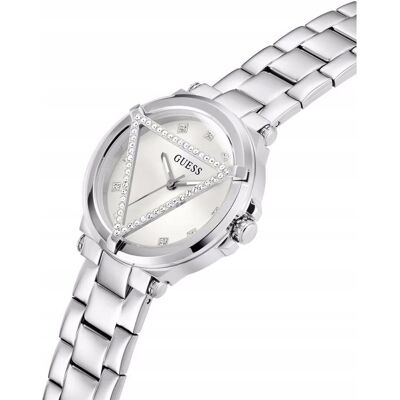 Guess Glam zegarek damski srebrny na bransolecie GW0674L1 Guess Glam zegarek damski srebrny na bransolecie GW0674L1